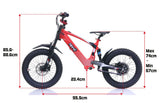 REVVI 18" ELECTRIC KIDS BIKE - BLACK