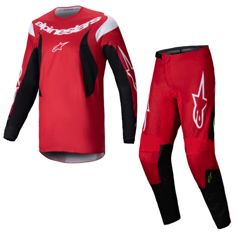 2025 Alpinestars Fluid Haul Motocross Kit Combo Bright Red Black