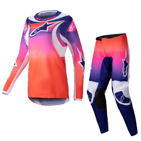 2025 Alpinestars Stella Womens Fluid Wurx Kit Combo Multicolor White