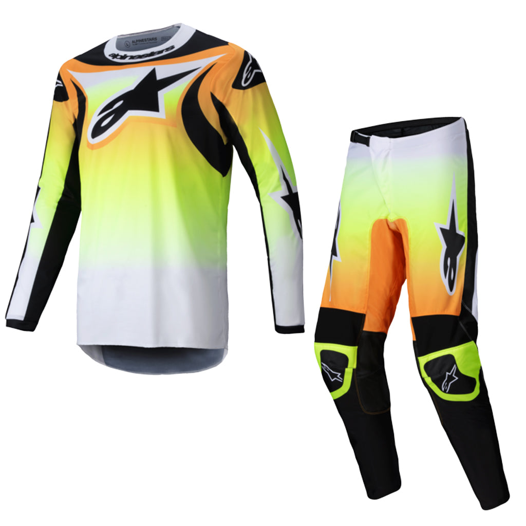 2025 Alpinestars Fluid Wurx Motocross Kit Combo Yellow Black – AT Motocross
