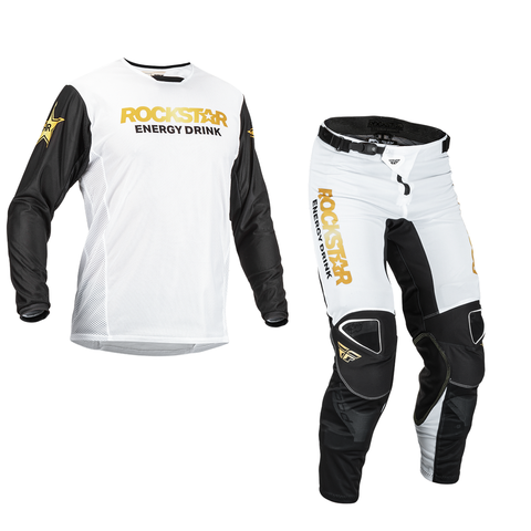 Fly Kinetic Mesh Rockstar White Kit Combo