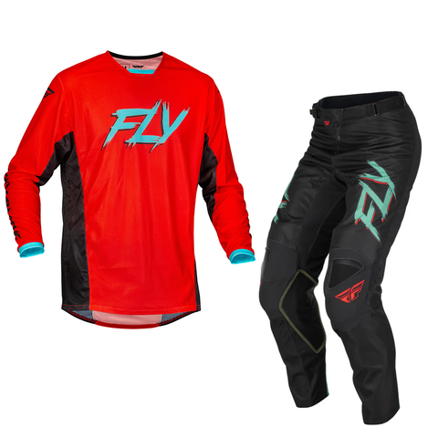 Fly Kinetic Mesh Rave Red Black Mint Kit Combo