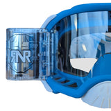 Rip N Roll RNR Platinum 48mm Motocross Goggles - Light Blue