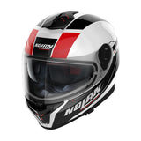 Nolan N80-8 Mondrake White Black Red Motorcycle Helmet