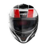 Nolan N80-8 Mondrake White Black Red Motorcycle Helmet