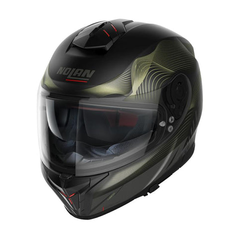 Nolan N80-8 Powerglide Flat Black Gold Motorcycle Helmet