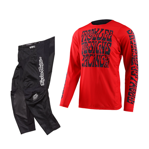 Troy Lee Designs GP Pro Air Manic Monday Red Kit Combo