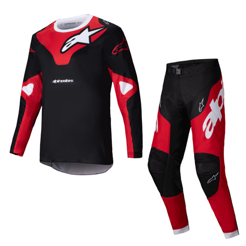 2025 Alpinestars Racer Veil Black Bright Red Kit Combo