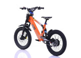 REVVI 18" ELECTRIC KIDS BIKE - ORANGE