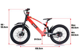 REVVI 20" ELECTRIC KIDS BIKE - ORANGE