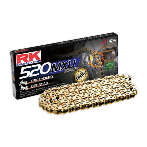 RK GB 520 MXU UW-Ring Gold Motocross Chains