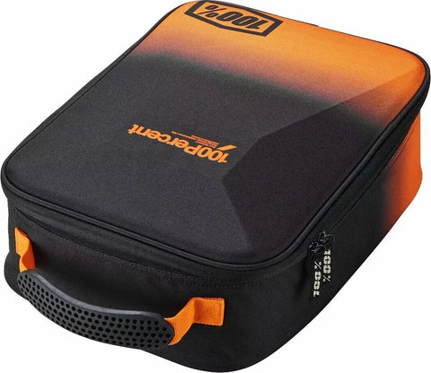 100% Crush Goggle Case Black Orange