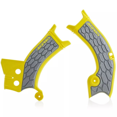 Acerbis Suzuki X-Grip Frame Guards - Yellow Grey