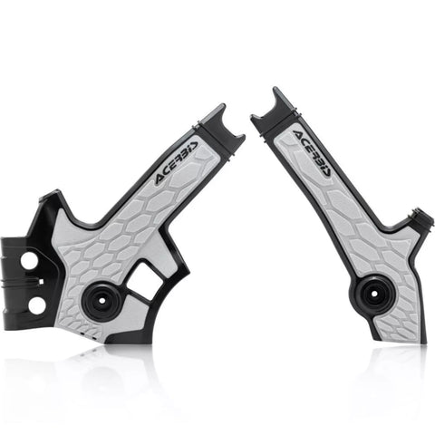 Acerbis Suzuki X-Grip Frame Guards - Black Silver