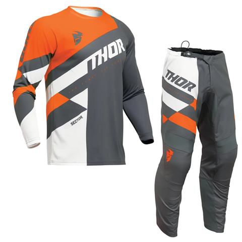 Thor Youth Sector Kit Combo Charcoal Orange