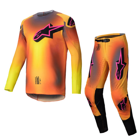 2025 Alpinestars Supertech Lipan Yellow Pink Kit Combo