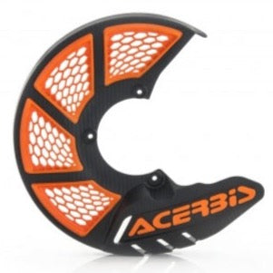 Acerbis X-Brake Vented Front Orange Black Disc Guard - Cover Only