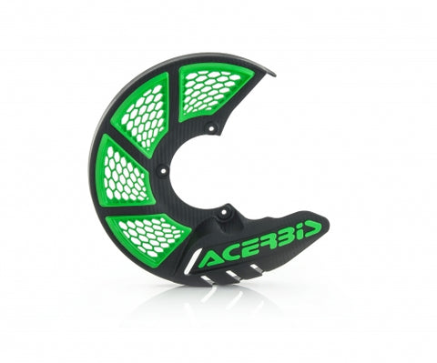 Acerbis X-Brake Vented Front Black Green Disc Guard - Cover Only