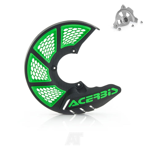 Acerbis X-Brake Vented Disc Cover Guard Kit Black Green