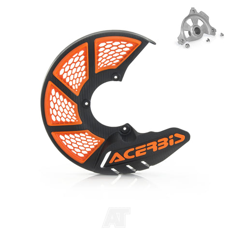 Acerbis X-Brake Vented Disc Cover Guard Kit Black Orange