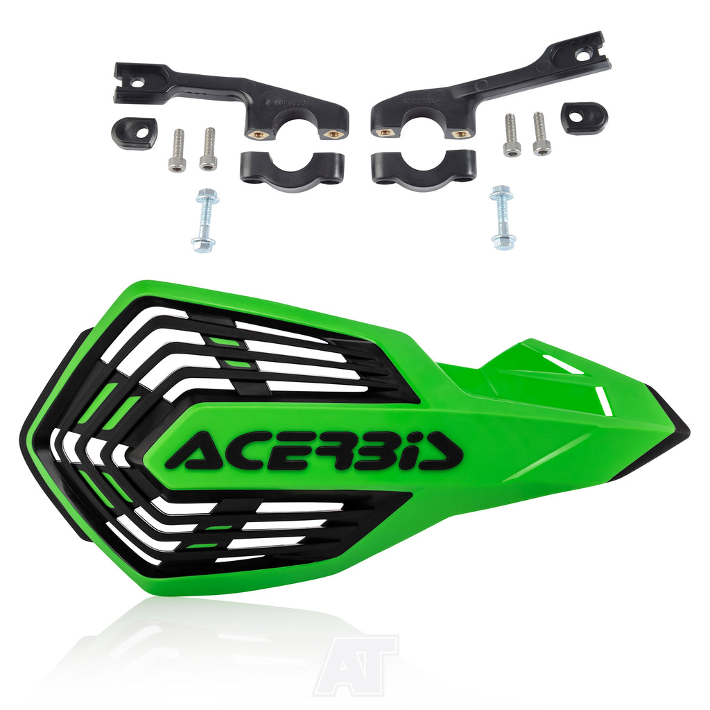 Acerbis X-Ultimate Handguards - Green/Black Motorcycle Protection