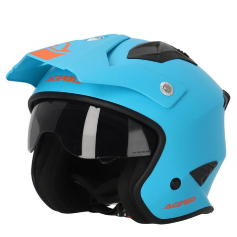 Acerbis Jet Aria Trials Helmet Cyan Blue