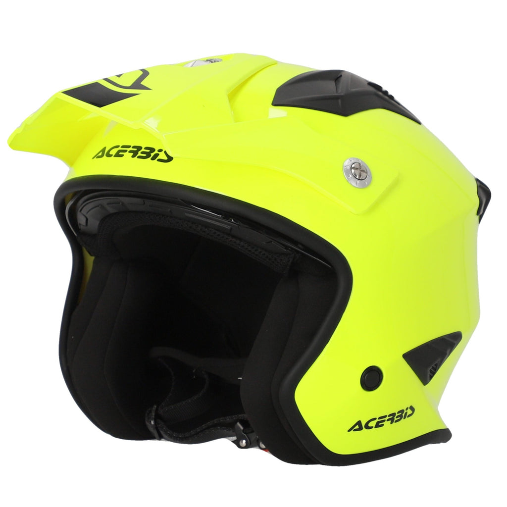 aria dirt bike helmet Acerbis Jet Aria Trials Helmet Flo Yellow – AT Motocross