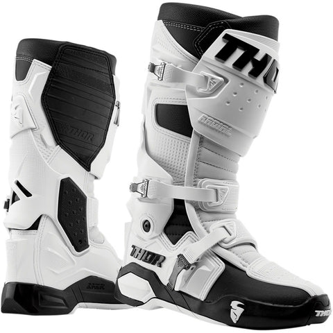 Thor Radial White Black Motocross Boots