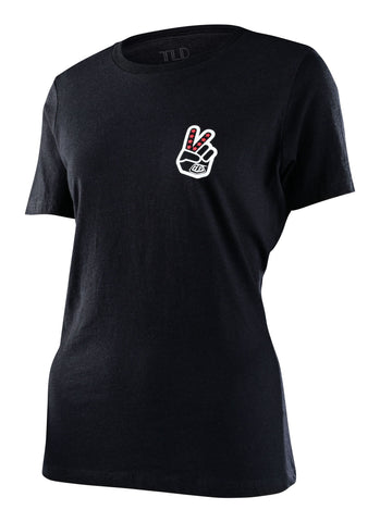 Troy Lee Designs Womens Peace Out SS Tee Black Heather