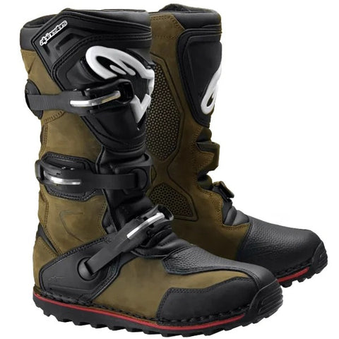Alpinestars Tech-T Trials Boots - Brown Oiled