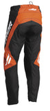 Thor Sector Youth Chev Charcoal Red Orange Pants