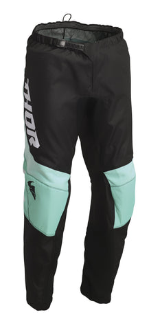 Thor Sector Youth Chev Black Mint Pants