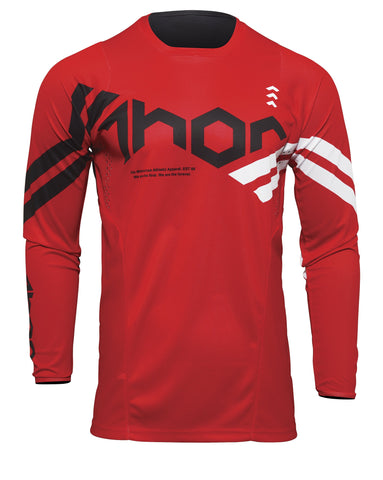Thor Pulse Youth Cube Red White Jersey