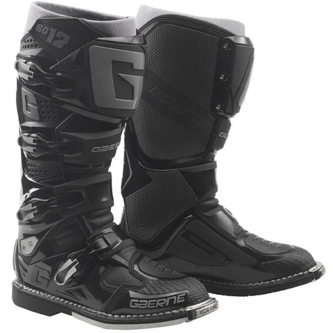 Gaerne SG12 Motocross Boots - Black Grey