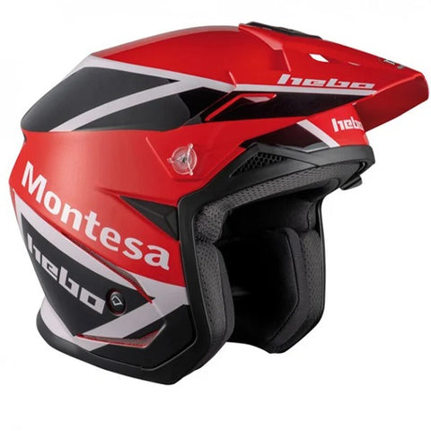 Hebo Zone 5 Polycarb Classic lll Trials Helmet Montesa Red