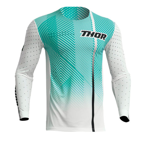 Thor Prime Jersey Tech White Teal