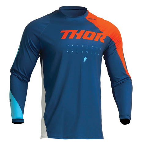 Thor Sector Youth Jersey Edge Navy Red Orange