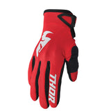 Thor Adult Sector Glove Red White