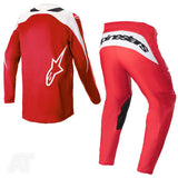 Alpinestars Fluid Narin Mars Red White Motocross Kit Combo