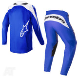 Alpinestars Fluid Narin Blue Ray White Motocross Kit Combo