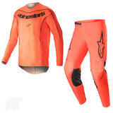 Alpinestars Fluid Lurv Hot Orange Black Motocross Kit Combo