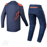 Alpinestars Youth Racer Narin Night Navy Hot Orange Motocross Kit Combo