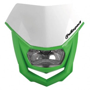 Polisport Halo H2 White Green Headlight