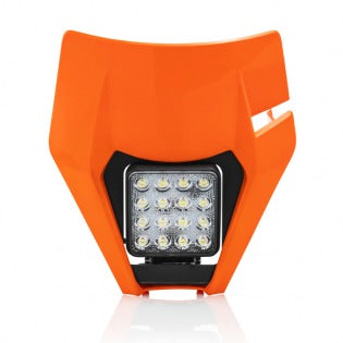 Acerbis KTM Orange LED Headlight & Mask Plate