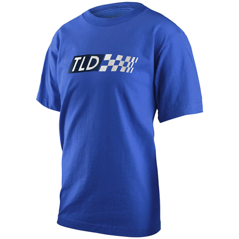Troy Lee Designs Boxed Out SS Youth Tee Blue