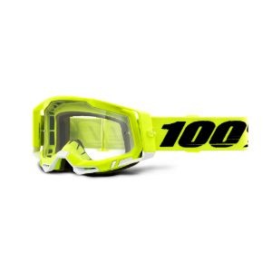 100% Racecraft 2 Goggle Yellow Clear Lens