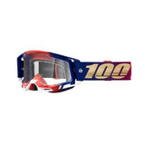 100% Racecraft 2 United Clear Lens Goggles