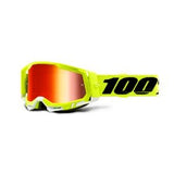 100% Racecraft 2 Goggle Yellow - Red Mirror Lens
