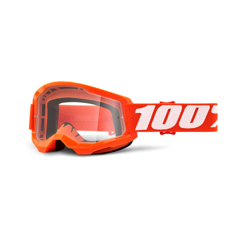100% Strata 2 Goggle Clear Lens - Orange
