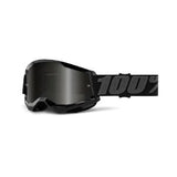 100% Strata 2 Sand Goggle Smoke Lens - Black
